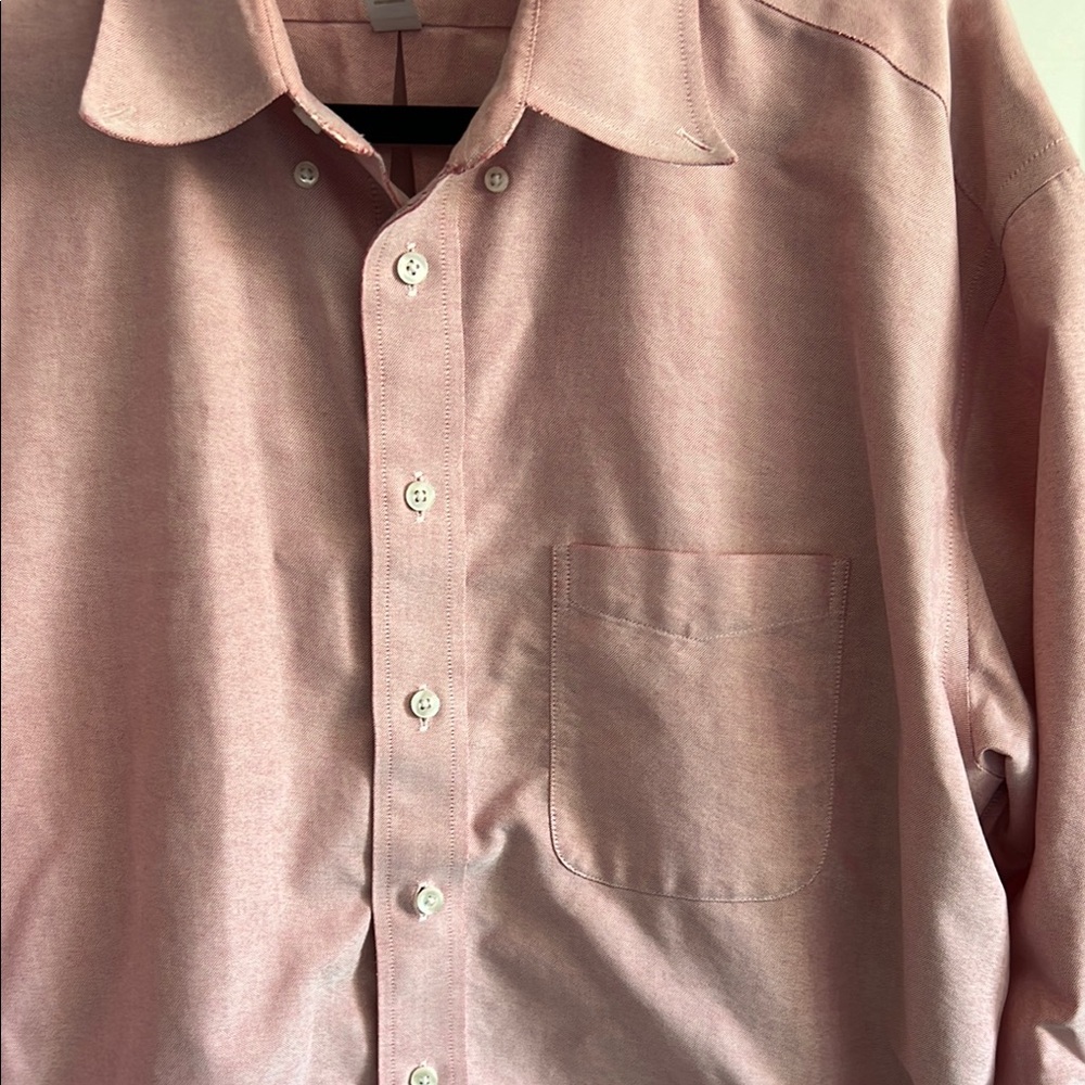 Roundtree & Yorke Gold Label Men's Dress Shirt Size 17/33 Non-Iron - Picture 4 of 5